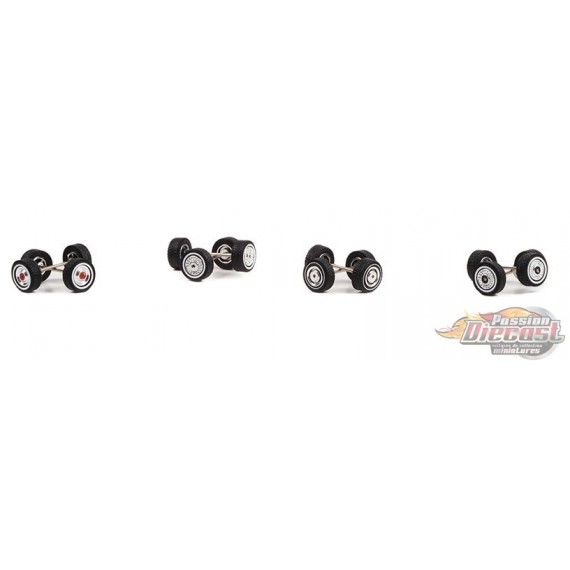 Cadillac  Wheel & Tire Pack  - Auto Body Shop series 7 - Greenlingt 1/64   - 16170 B