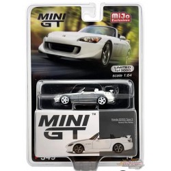 CHASE CAR Mini GT - 1:64 - Honda S2000 (AP2) Type S Grand Prix Blanc - Mijo Exclusives USA - MGT00349GR