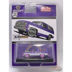 CHASE CAR 1973 Chevrolet K5 Blazer Personnalisé Violet Blanc - M2 Machine - 1:64 - 31500-MJS41GR