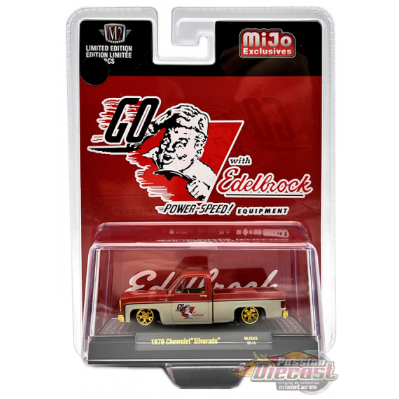 CHASE CAR 1979 Chevrolet Silverado Go With Edelbrock Limited Edition - M2 Machine - 1:64 - 31500-MJS43GR Passion Diecast