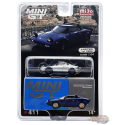 CHASE CAR Mini GT - Lancia Stratos HF Stradale Bleu Vincennes - Mijo Exclusives USA - MGT00411GR Passion Diecast