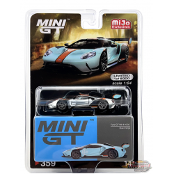 CHASE CAR Mini GT -  Ford GT MK II No.15 Blue Orange - Mijo Exclusives USA - MGT00359GR