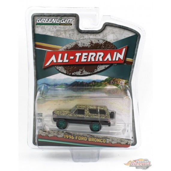 GreenMachine 1996 Ford Bronco (Lifted) - All-Terrain Series 14 - 1/64 Greenlight - 35250 CGR Passion Diecast 