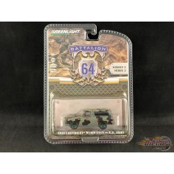 GreenMachine U.S. Army - 1985 Chevrolet M1009 CUCV in Camouflage - Battalion 64 Series 2 -1/64 Greenlight - 61020 EGR
