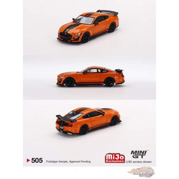 Ford Mustang Shelby GT500 Twister Orange - Mini GT - 1:64 - MGT00505  Passion Diecast