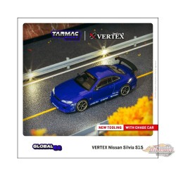 VERTEX Nissan Silvia S15 (Blue Metallic) - Tarmac - 1/64 - T64G-023-BL