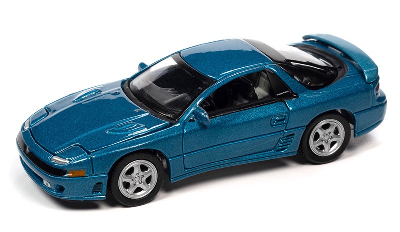 1991 Mitsubishi 3000GT VR4 in Jamaican Blue Poly - Auto World - 1/64 -  AWSP122 A Passion Diecast