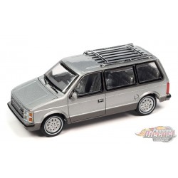 1985 Plymouth Voyager in  Silver Metallic with Charcoal Lower Sides - Auto World - 1/64 - AWSP129 A