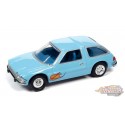 Trivial Pursuit - 1976 AMC Pacer with Poker Chip in Light Blue - Johnny Lightning 1/64 - JLSP313