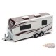 Toyota FJ Cruiser 2010 avec remorque de camping en rouge brique - Truck&Trailers - Johnny Lightning 1:64 - JLSP315 A
