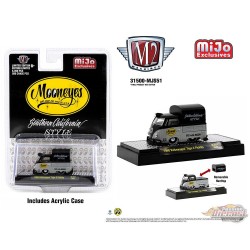 1960 Custom Volkswagen Short Pickup with Canvas Cover Mooneyes - M2 Machine - Mijo Exclusives - 1:64 - 31500-MJS51