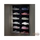Display Case murale en plastique 1:64 pour 12 voitures Version arrière noir avec couvercle - Mijo Exclusive 1/64 - MJ08012BK