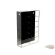 Display Case murale en plastique 1:64 pour 12 voitures Version arrière noir avec couvercle - Mijo Exclusive 1/64 - MJ08012BK