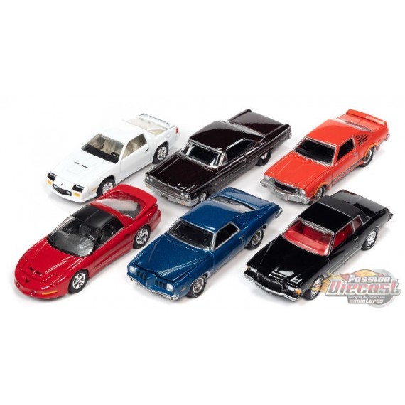 Muscle Cars USA 2021 Release 4 Version A (assortiment de 6 voitures) Johnny Lightning 1:64 - JLMC028  A