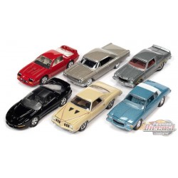 Muscle Cars USA 2021 Release 4 Version B  (6 cars set ) Johnny Lightning 1:64 - JLMC028 B