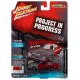 1976 Plymouth Road Runner Bright Red and Primer Gray - Project in Progress - Johnny Lightning 1/64 - JLSP233 B Passion Diecast