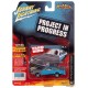 1976 Plymouth Road Runner en Big Sky Bleu et Primer Grey - Projet en cours - Johnny Lightning 1/64 - JLSP233 A