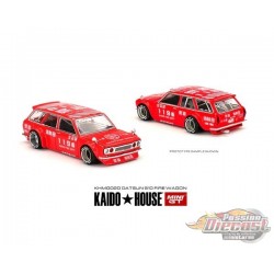 Kaido★House - Datsun Kaido 510 Wagon Fire V1 - Mini GT - Mijo Exclusives - 1/64 - KHMG020 Passion Diecast