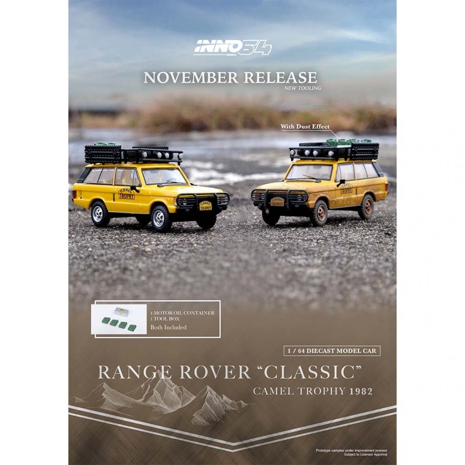 Land Rover Range Rover Classic CAMEL TROPHY 1982 - INNO 64 - 1/64 -  IN64-RRC-CT82 - Passion Diecast