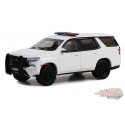 (Web Only) Police - 2022 Chevrolet Tahoe Police Pursuit Vehicle in White - Hobby Exclusive - 1/64 GL - 43001 B