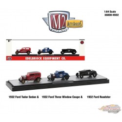 Edelbrock Equipment Co. Ensemble de 3 voitures Ford  Auto-Haulers Release HS02 - M2 Machine - 1:64 - 36000-HS02 Passion Diecast