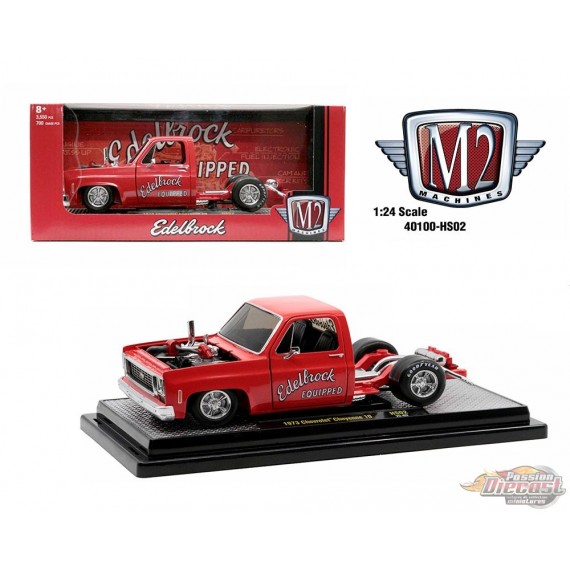 1973 Chevrolet Cheyenne Super 10 COL SQUAREBODY Custom Bedless "Hobby Exclusives" - M2 Machines 1:24 - 40100-HS02