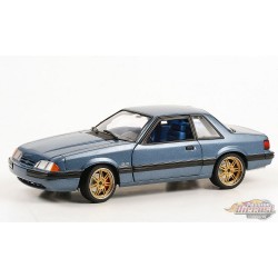 Detroit Speed, Inc. - 1989 Ford Mustang 5.0 LX in Medium Shadow Bleu - 1/18 - GMP - 18977 Passion Diecast 