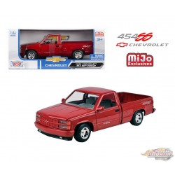 1992 Chevrolet 454 SS Pick Up Truck - Red Metallic - Mijo Exclusives - Motormax 1-24 - 73203 MRD - Passion Diecast 