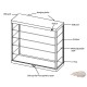 Showcase 1:64 Wall Mount 5 Tiers Alimenté par USB LED Noir avec Miroir Arrière - Mijo Exclusive 1/64 - MJ8850MBK