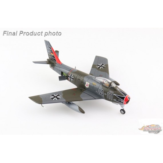 Canadair Sabre Mk 6 - Luftwaffe JG 71 Richthofen, JA-111, Erich Hartmann, Ahlhorn AB, Allemagne 1960 / Hobby Master 1:72 HA4320