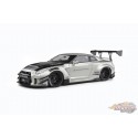 NISSAN GT-R (R35) AVEC KIT CARROSSERIE LIBERTY WALK 2.0 - GRIS PERLE - 2020 - Solido - 1/18 - S1805802