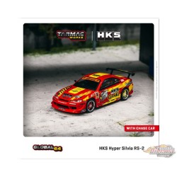 ( Online Only ) HKS Hyper Silvia RS-2 - Red - Tarmac - 1/64 - T64G-023-HKS