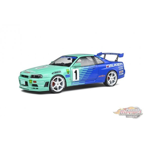 1999 Nissan Skyline (R34) GT-R Falken Drift Livery - Solido - 1/18 - S1804304  Passion Diecast