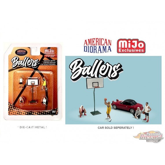 Ballers Set - 5 pieces Diecast - American Diorama - 1/64 - AD-76516MJ Passion Diecast