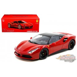 Ferrari 488 GTB Rouge - Signature series - Bburago 1/18 - 18-16905 RD Passion diecast