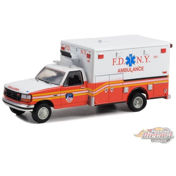 The Official Fire Department City of New York - 1994 Ford F-350 - Hobby Exclusive - 1/64 Greenlight - 67063