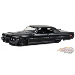 1971 Cadillac Coupe deVille Lowrider - Black Bandit Series 28 - 1/64 Greenlight - 28130 A