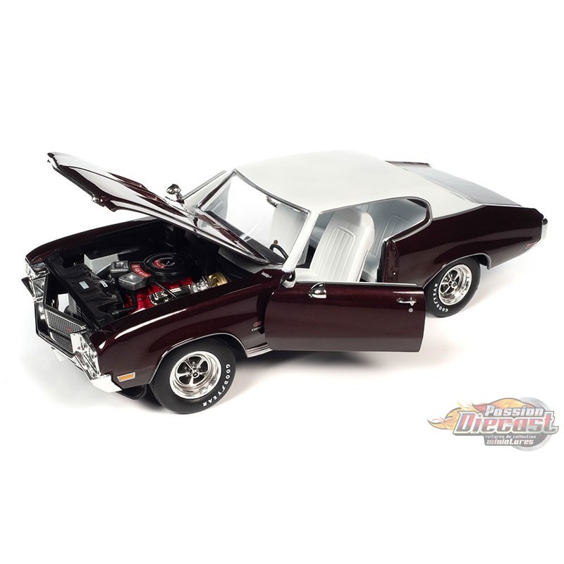 Miniature American Muscle Buick GSX Stage 1 1970 - Bordeaux - Échelle 1/18 - MCACN - Prévente