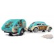 Rat Fink -1966 VW Beetle with Tear Drop Trailer and Rat Fink Figure - Auto World - 1/24 - 24017 Passion Diecast