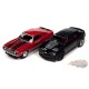 NICKEY - 1969 Chevrolet Camaro SS - 2013 Chevrolet Camaro ZL1 Convertible - Set de 2 - Johnny Lightning 1:64 - JLSP320 B