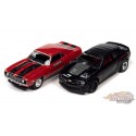 NICKEY - 1969 Chevrolet Camaro SS - 2013 Chevrolet Camaro ZL1 Convertible - Set de 2 - Johnny Lightning 1:64 - JLSP320 B