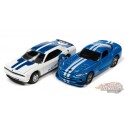 Mopar Pack - 2008 Dodge Viper SRT 10 - 2014 Dodge Challenger R/T - Set de 2 - Johnny Lightning 1:64 - JLSP319 A