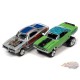 Hemi Zinger Pack - 1970 Plymouth Road Runner - 1969 Dodge Charger R/T - Set de 2 - Johnny Lightning 1:64 - JLSP318 B