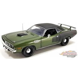 1971 Plymouth Hemi Cuda in Ivy Green with Vinyl Top Limited Edition - ACME - 1/18 - A1806132VT - Passion Diecast 