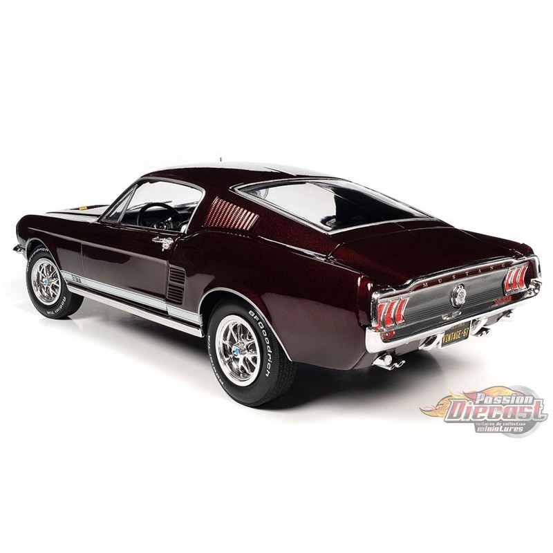 1967 Ford Mustang 2 + 2 GT in Code X Vintage Burgundy - Auto World ...