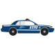 2001 Ford Crown Victoria - NYPD Auxiliary Interceptor (Lights and Sound)