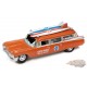 Surf Rods Pack - 1950 Mercury Woody Wagon - 1959 Cadillac Ambulance - Set of 2 - Johnny Lightning - 1:64 - JLSP343 B