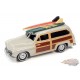 Surf Rods Pack - 1950 Mercury Woody Wagon - 1959 Cadillac Ambulance - Set of 2 - Johnny Lightning - 1:64 - JLSP343 B