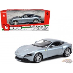 Ferrari Roma (Argent) -  Bburago 1/24 - 18-26029GRY - Passion Diecast 