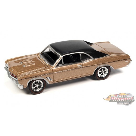 1967 Buick GS 400 en Poly Gold Mist avec toit plat noir - Johnny Lightning - 1/64 - JLSP337 A Passion Diecast